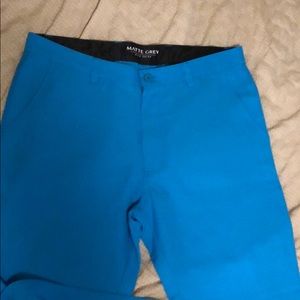 New Matte Grey turquoise golf pant.  34 w, 31 L